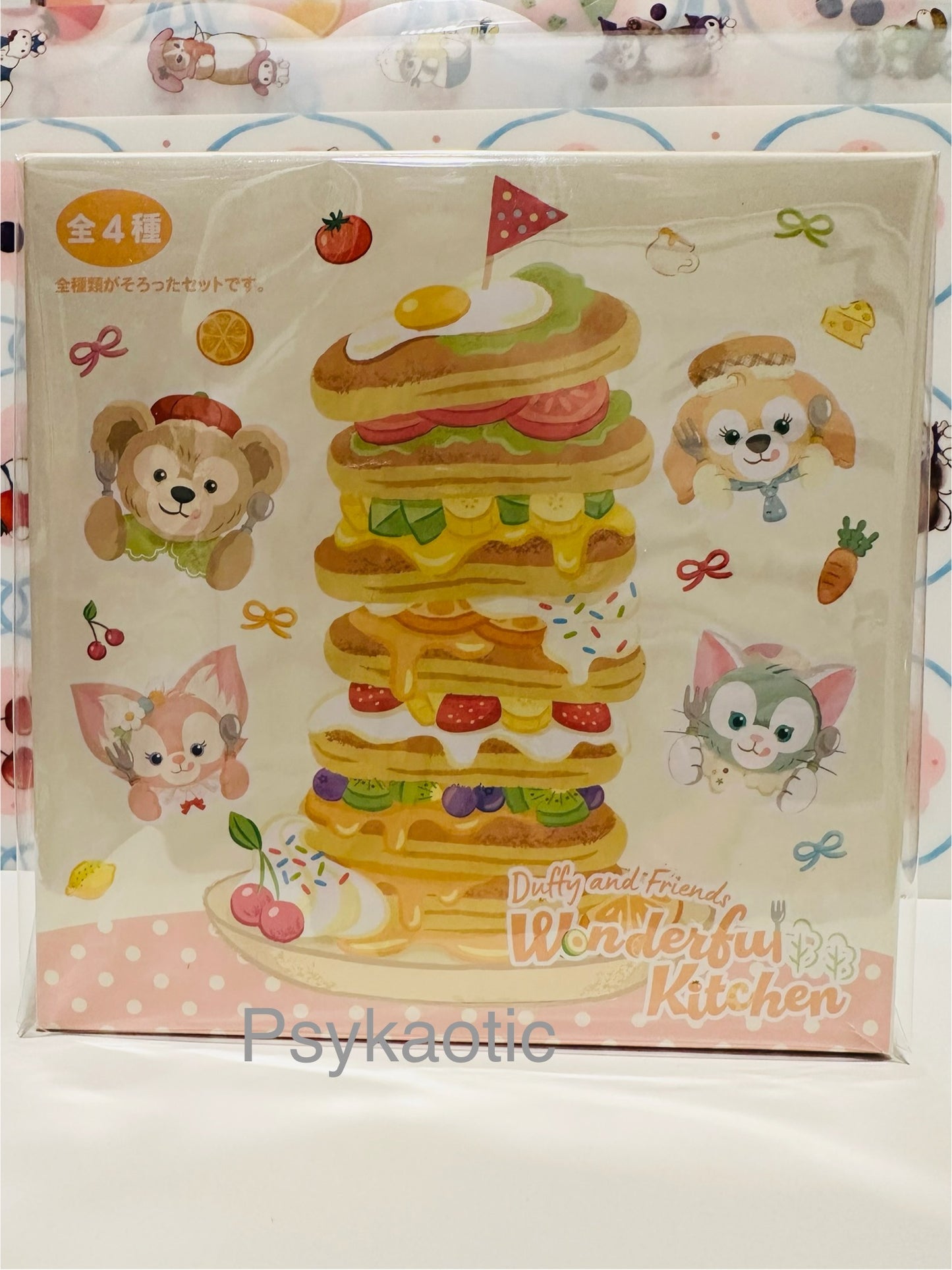 Tokyo DisneySea Duffy And Friends Wonderful Kitchen Straps Collection Full Set of 4