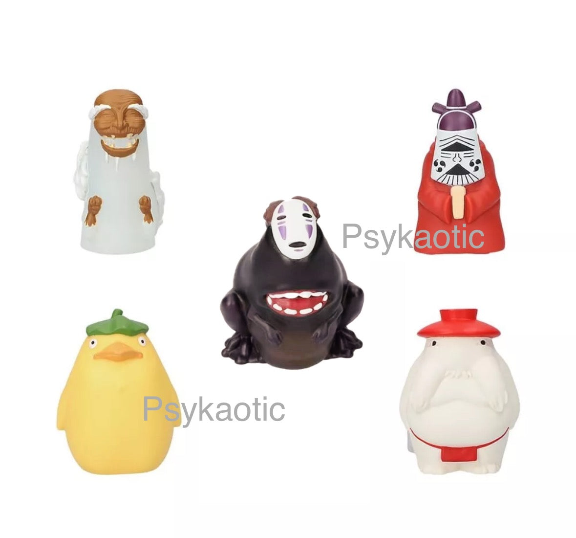 Studio Ghibli Spirited Away Finger Puppets Spirits Set Of 5 New